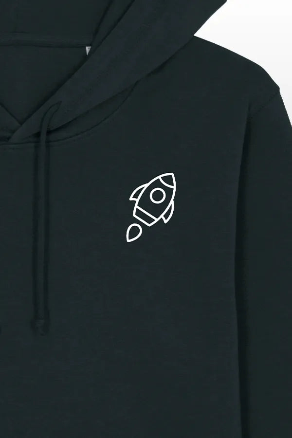 Space Raketen Hoodie black
