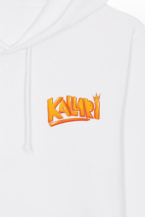 Felpa bianca Kallari bambini