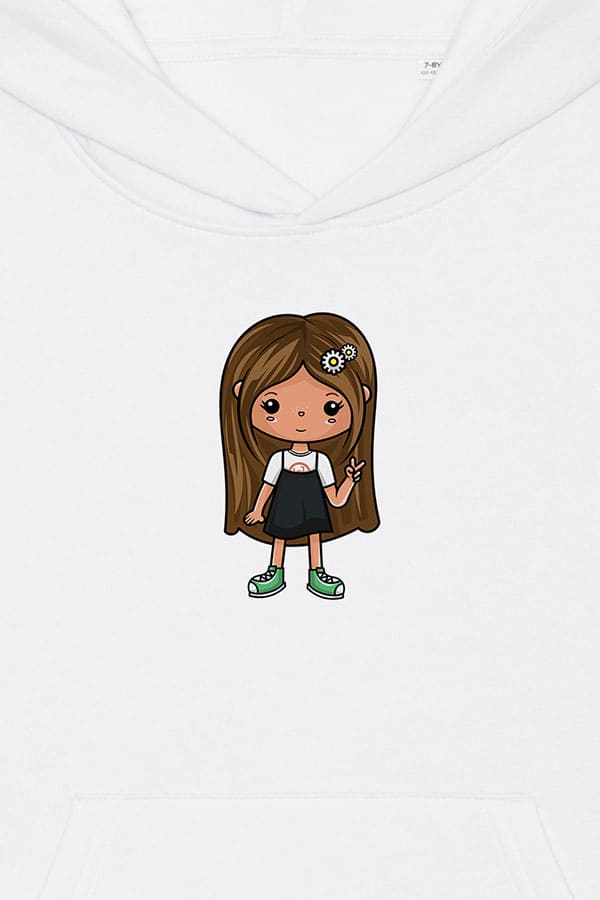 Toca Amira Kids Hoodie white
