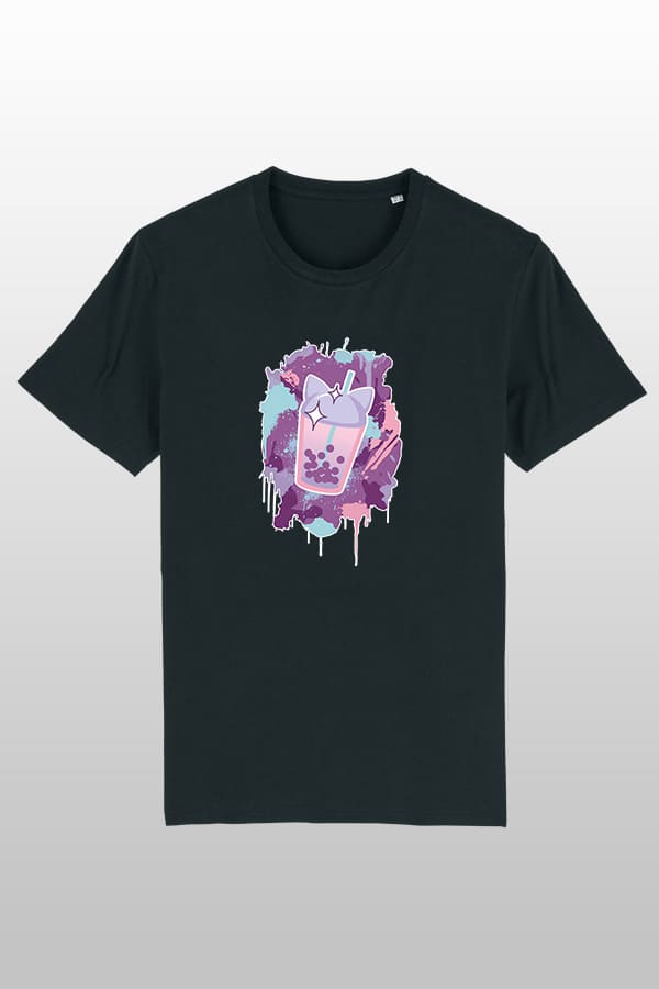 AVAS BUBBLE TEA EXPLOSION T-SHIRT DARK