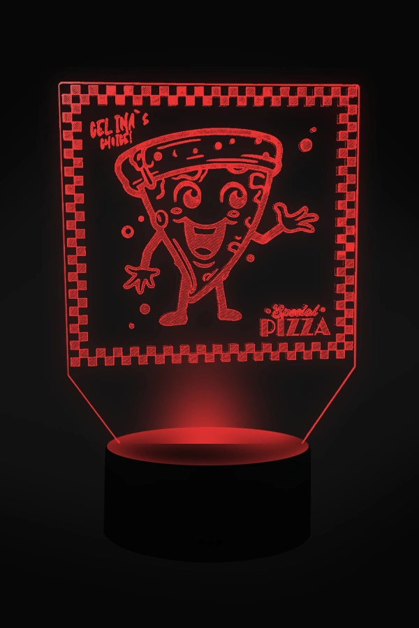 Pizza Club LED Lampe