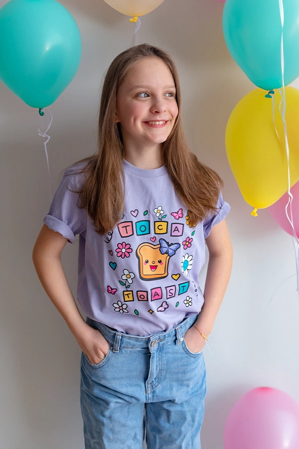 TocaToast Butterfly Shirt lavender