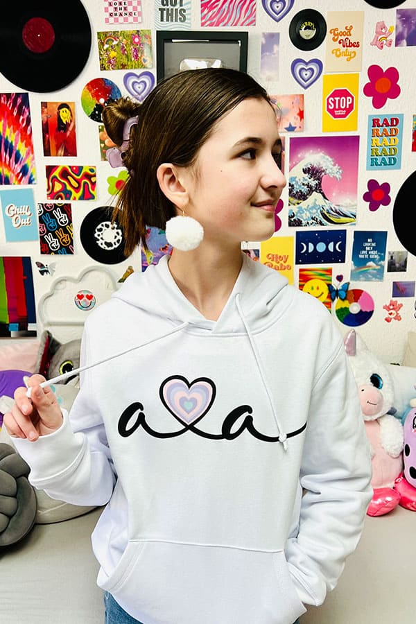 AVA LOVES YOU HOODIE LIGHT