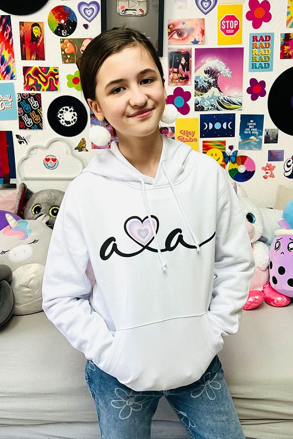 AVA LOVES YOU HOODIE LIGHT