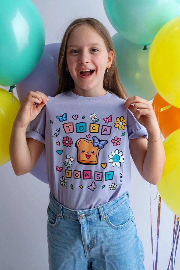 TocaToast Butterfly Shirt lavender