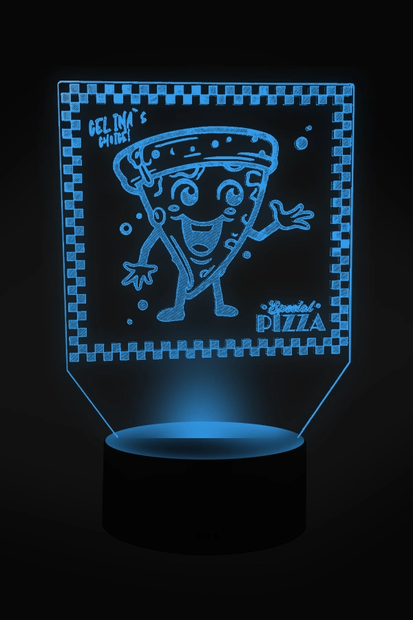 Pizza Club LED Lampe