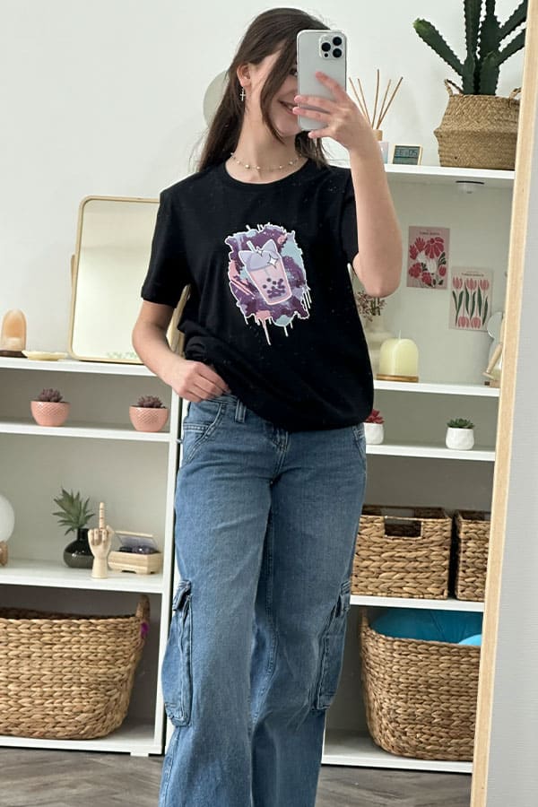 AVAS BUBBLE TEA EXPLOSION T-SHIRT DARK