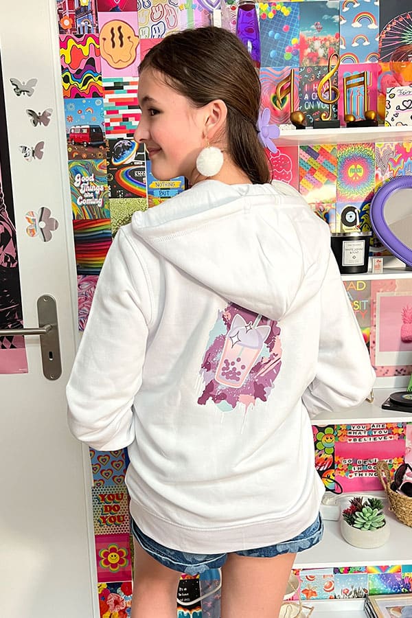AVAS BUBBLE TEA EXPLOSION COSY HOODIE JACKE LIGHT
