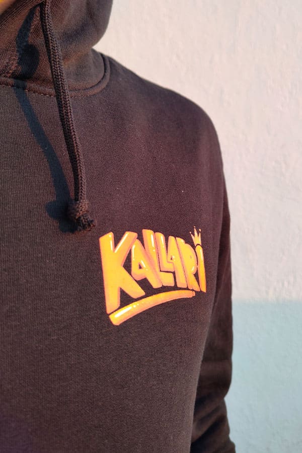 Felpa nera Kallari bambini