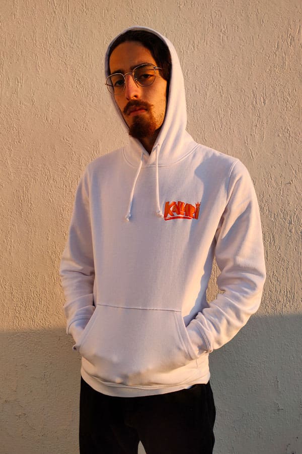 Felpa bianca Pesciosa bambini