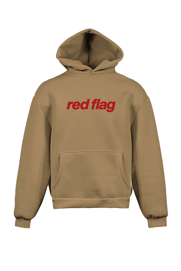 Red Flag Oversized Hoodie