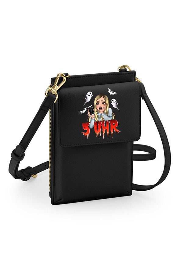 3 Uhr Handy-Umhänge-Tasche