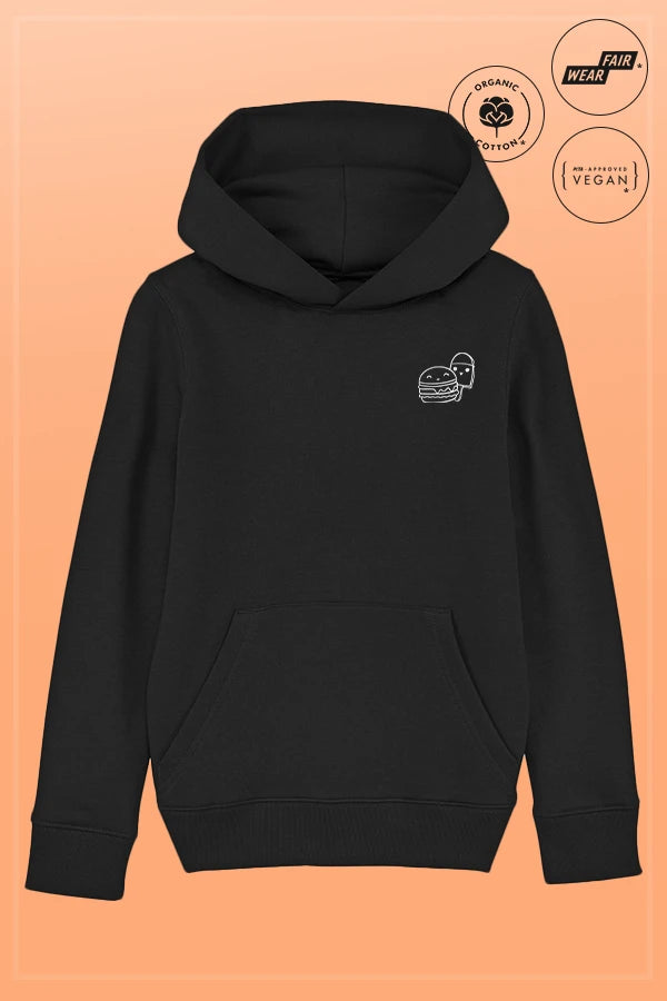 Food Vibe Hoodie Kids black