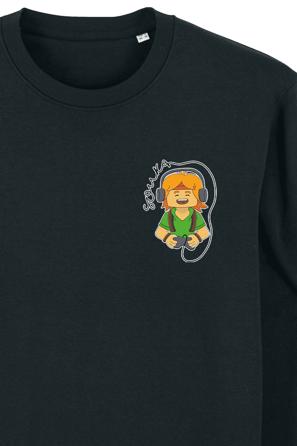 Sweat-shirt Noir Souka