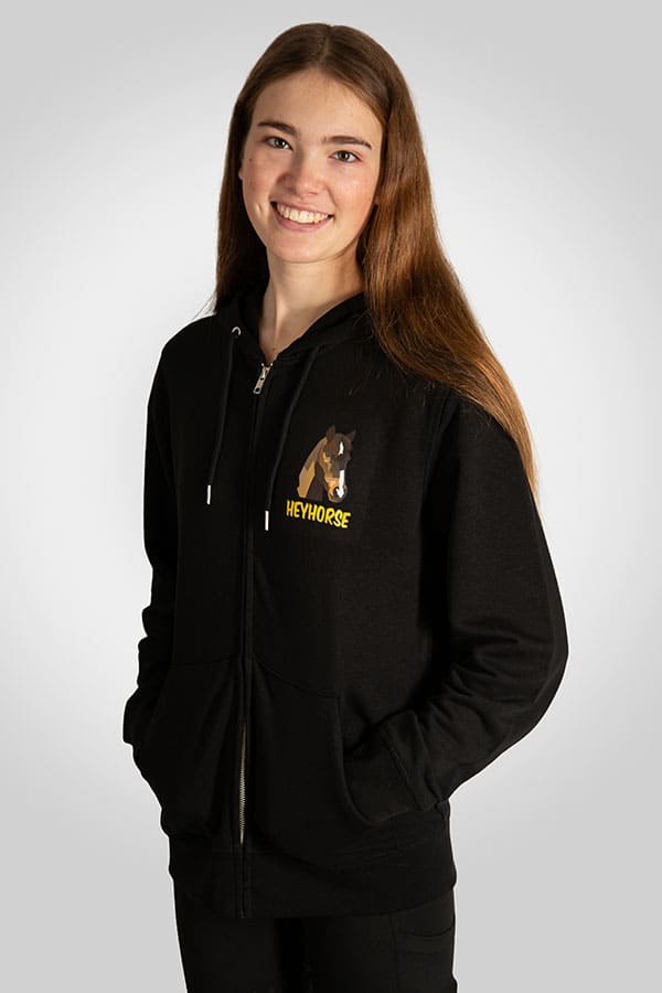 HeyHorse Zip Hoodie gold-black