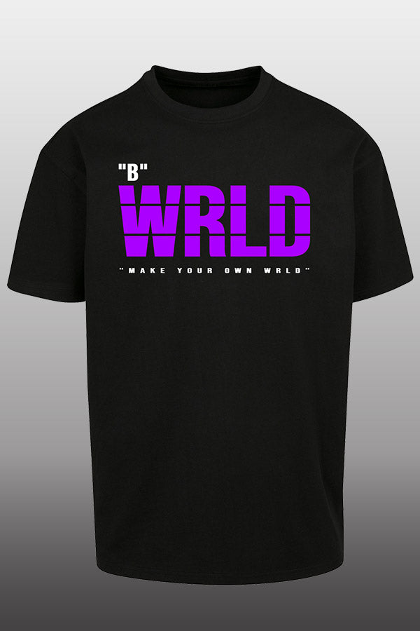 WRLD Oversize T-Shirt schwarz
