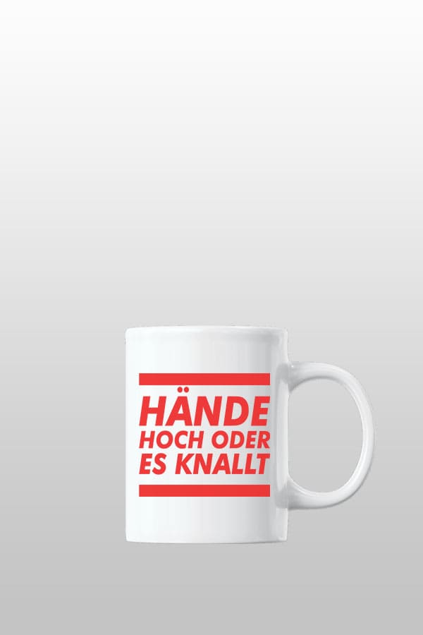 Cisko G „Hände hoch“ Standard Tasse