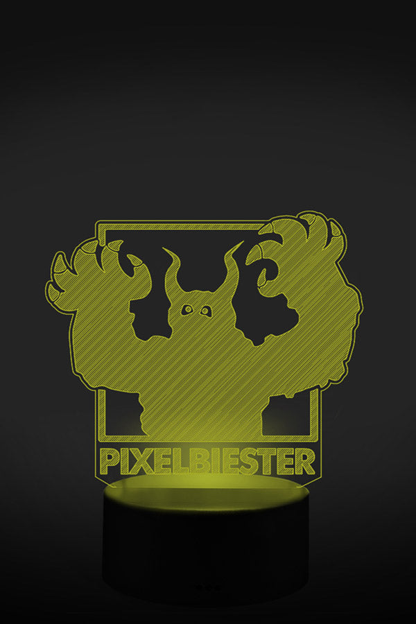 Pixelbiester 3D LED Lampe