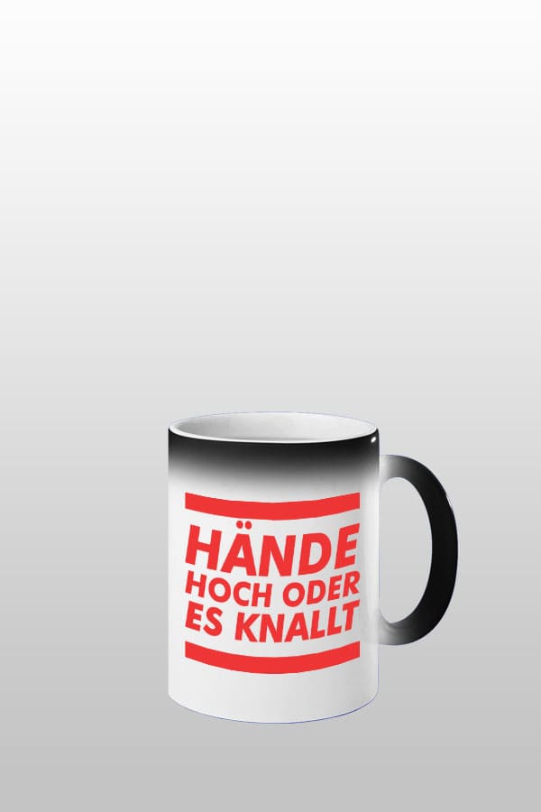 Cisko G „Hände hoch“ Magic Tasse