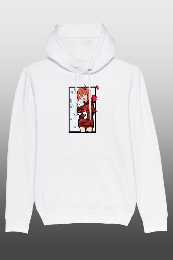 LivzHD Katzen Hoodie white