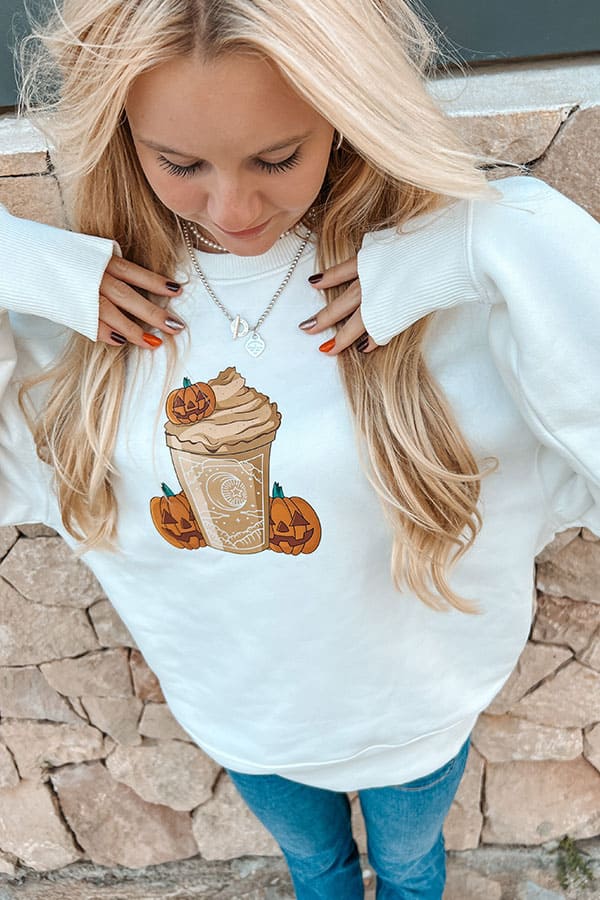 FALL FRAPPUCHINO SWEATER OFF WHITE SALE
