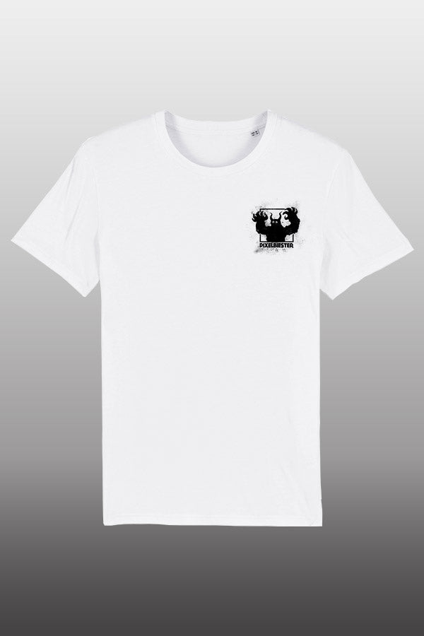 Pixelbiester Logo Shirt weiß