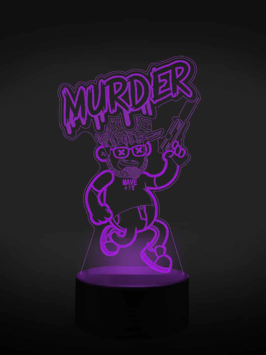 Murder LED 3D Lampe