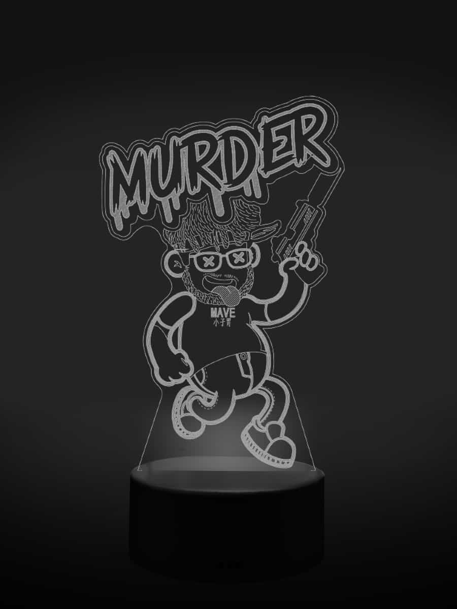 Murder LED 3D Lampe