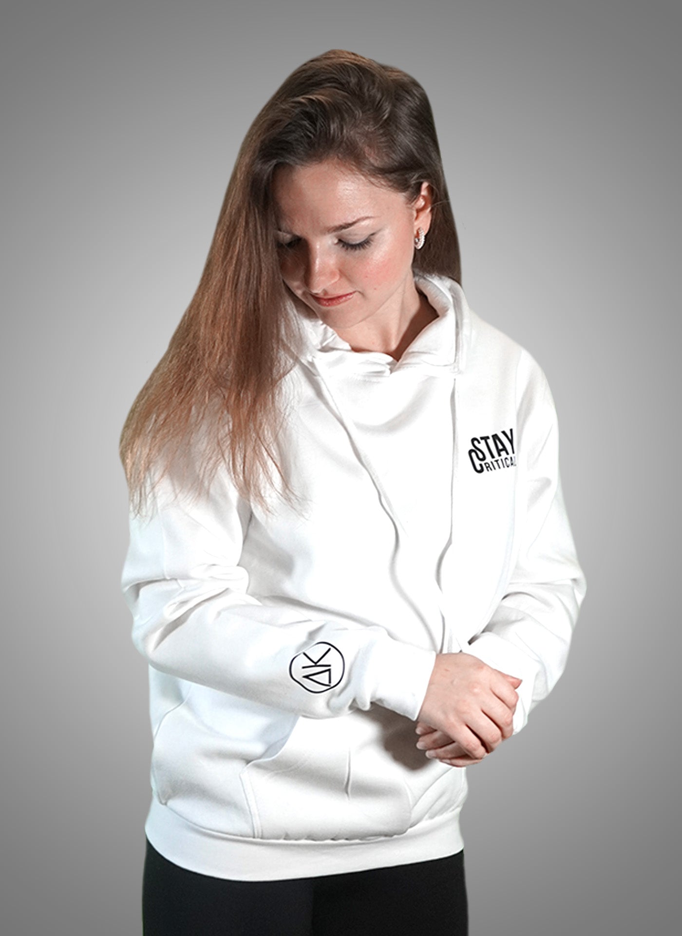 Stay Friendly Hoodie white AlphaKevin
