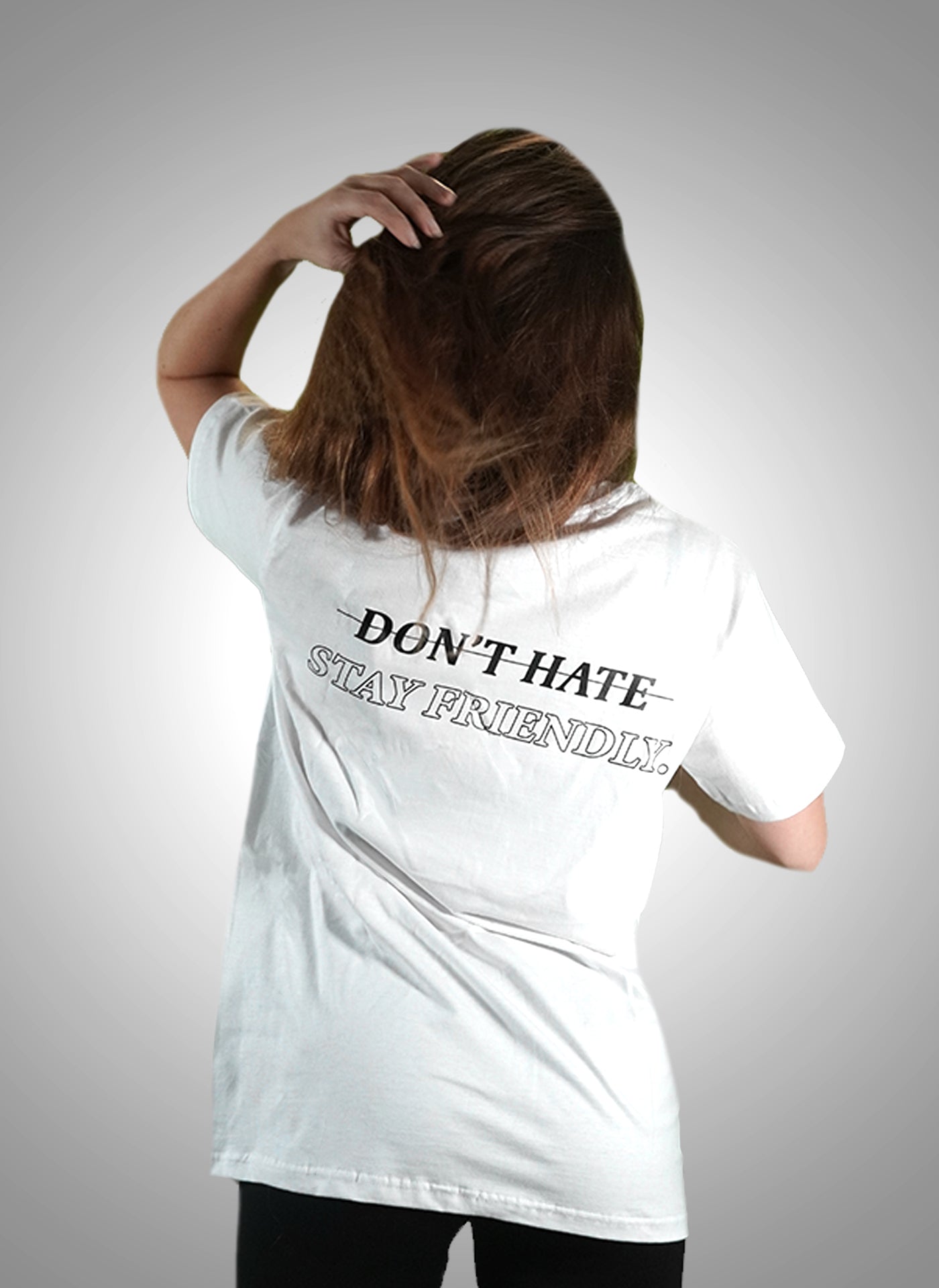 AlphaKevin Stay Friendly Shirt white