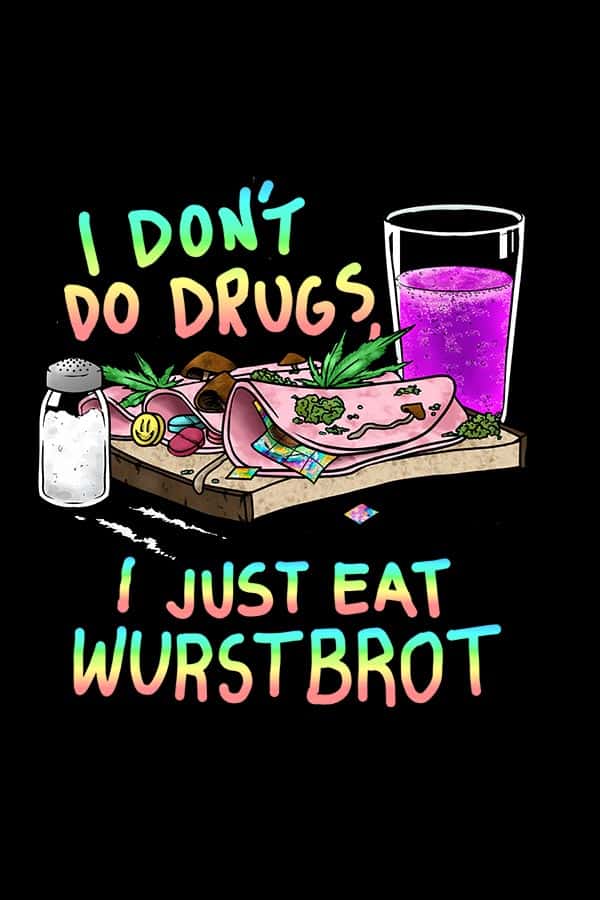 Openmind Wurstbrot Shirt schwarz