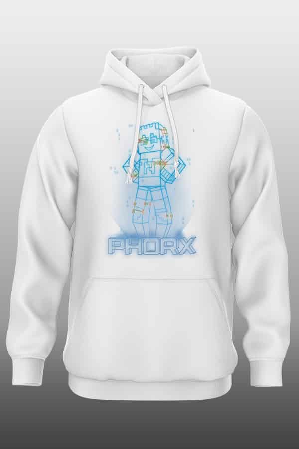 Hologramm Hoodie White
