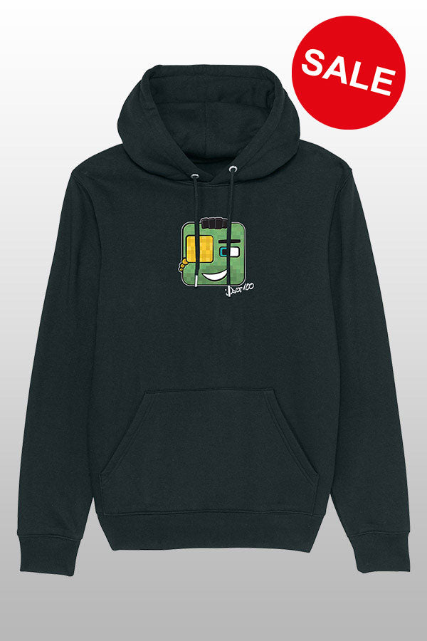iOser100 Hoodie Black Green Head Sale