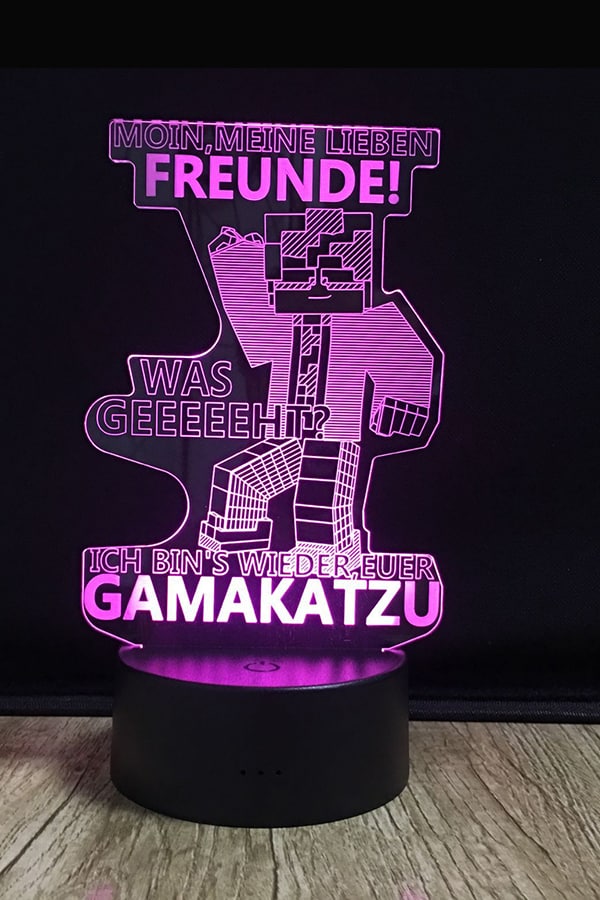 Gamakatzu 3D LED Lampe LIMITIERT