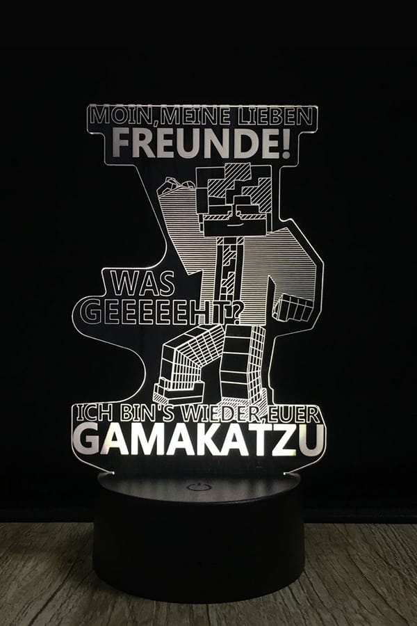 Gamakatzu 3D LED Lampe LIMITIERT