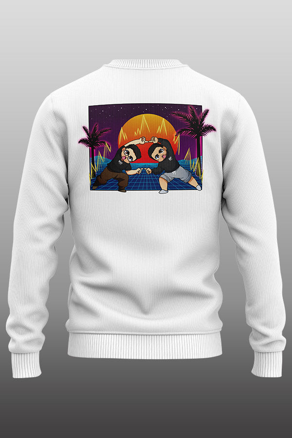 2xAA Sweatshirt white